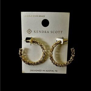 Kendra Scott Maeve 14k Gold over Brass Hoop Earrings